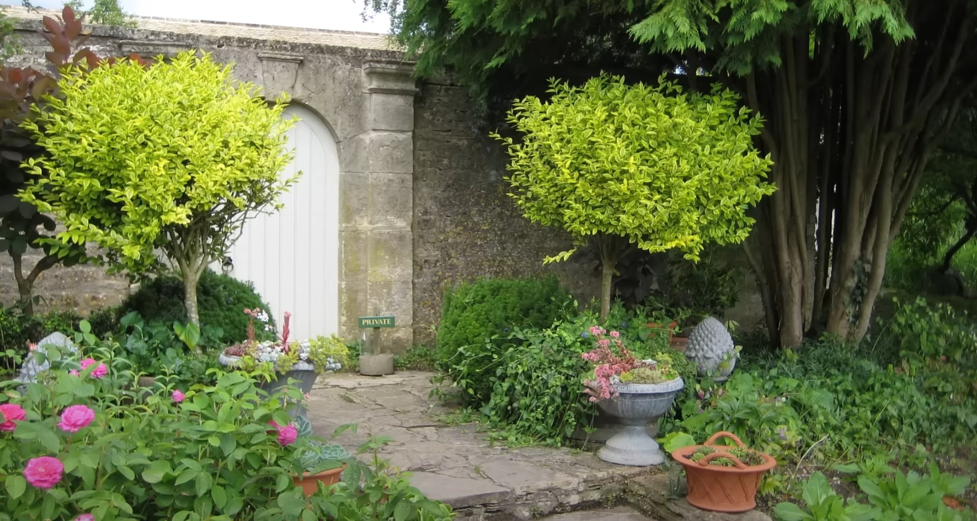 Professional Garden Design and Maintenance Services Beautiful garden entrance with professional landscaping and colorful flower arrangements